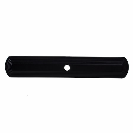 Gliderite Hardware 6 in. Matte Black Narrow Rounded Cabinet Backplate - 1079-MB, 10PK 1079-MB-10